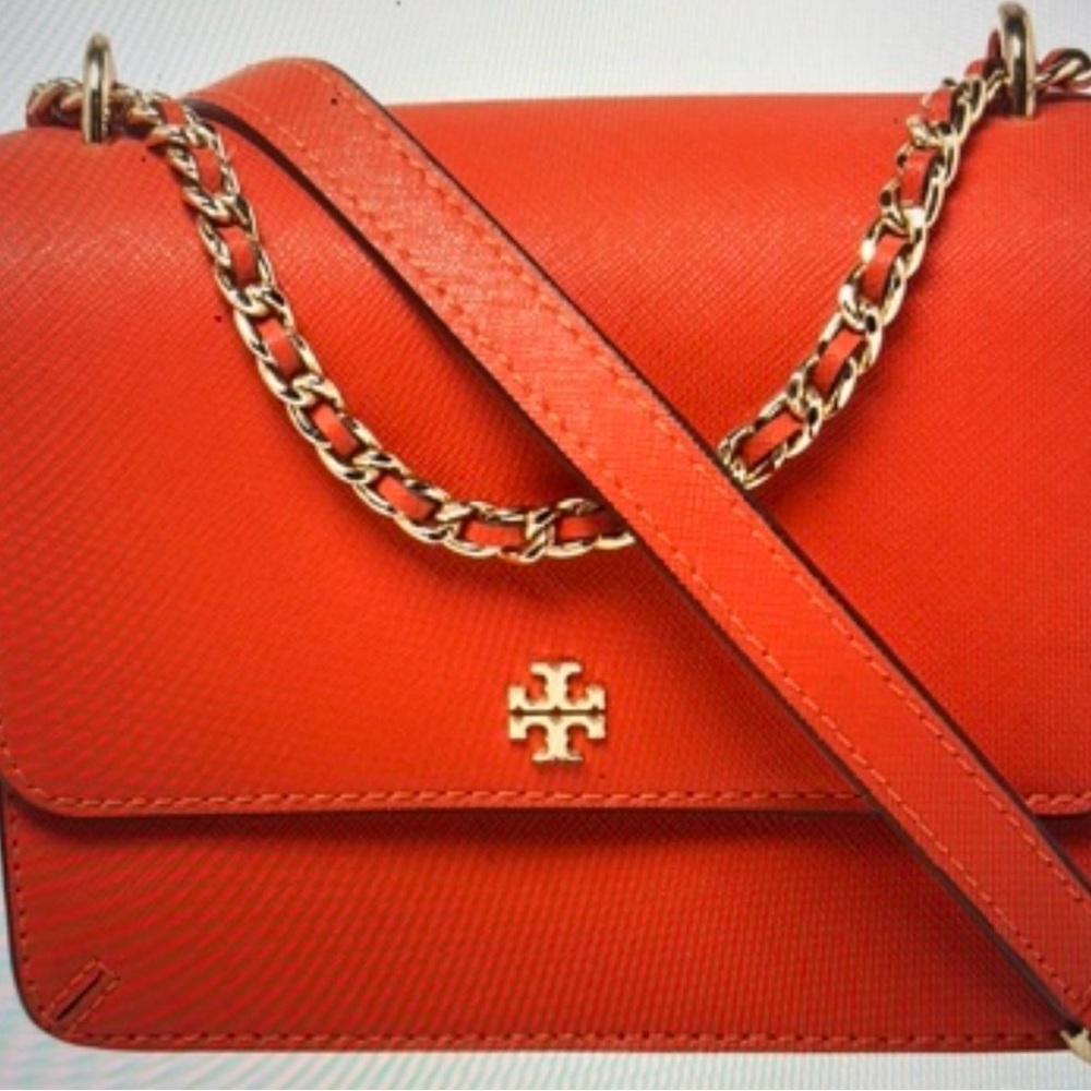 Tory Burch Vibrant Red-Orange Crossbody Bag